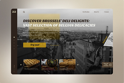 Brussels Bites | Homepage home page homepage landing page landingpage ui ui design uidesign uiux ux ux design uxdesign