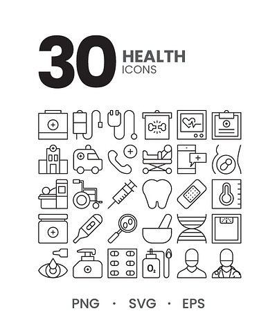 Health Icons branding clean design doctor flat flat icon graphic design health health icons hospital hospital icons icon illustration injection logo medical medicine ui ux xray