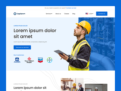 Construction Company Website Landing Page | Hero Web Design architecture building company web design construction creative agency design figma graphic design landing page landing page design modern responsive ui ui design ux web design webdesign website website design wordpress