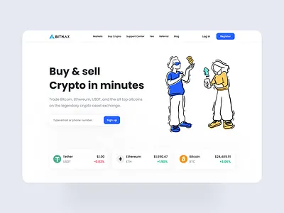 💸 Bitmax | Crypto Exchange binance bitcoin blockchain btc coin crypto crypto exchange crypto landing crypto landing page cryptocurrency ethereum exchange exchange landing landing landing page minimal okx trade trader ui