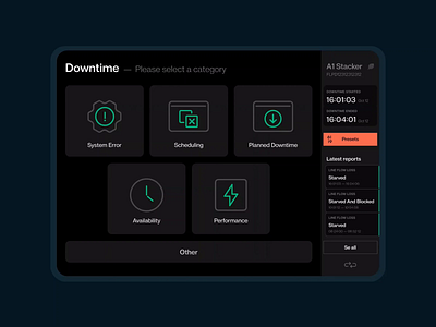 Northvolt - Report UI adaptive dark mode device interface ipad tablet ui ux