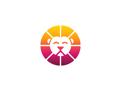 Logo Design 2 for Online Casino (Unused for Sale) animal brand identity branding circle round rounded for sale unused buy gambling gaming gradient happy face positive iconic solid jungle king lion logo mark symbol icon lucky luck machine mascot mihai dolganiuc design slots sports
