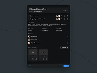 Task Overview app design company components crm dark dashboard dark theme dashboard education erp figma finance freelance medical mobile app product design task management ui ux web design webapp