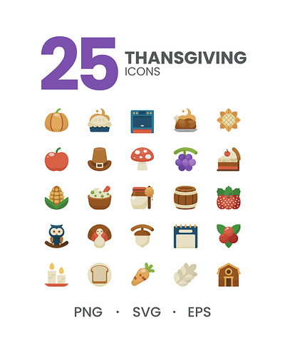 Thanksgiving Icons black friday branding clean design festival flat flat icon graphic design harvest icon illustration logo thanks giving thanksgiving thanksgiving icons ui ui ux ux web design website