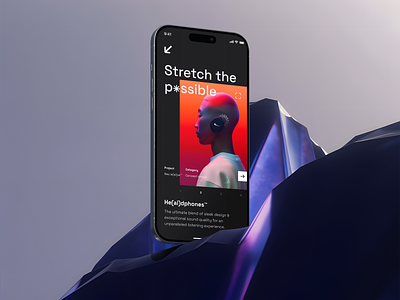 Stretch the possible — Portfolio design graphic design iphone mobile mobile design mockup portfolio ui uiux ux