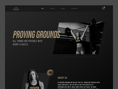 Website Design for a Fitness Club branding crossfit design dribbble exercise fitness gym health landing page motivation muscle training typography ui ux web workout