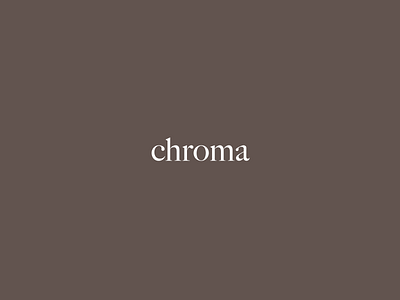 Chroma logotype branding graphic design logo minimal minimalism vector