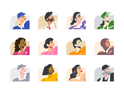 The Color of Collar Workers 🌈 avatar career character character design collar color design employer employment illustration job labor may day people union vector work workers