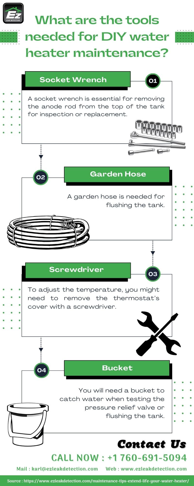 What are the tools needed for DIY water heater maintenance? by EZ Leak