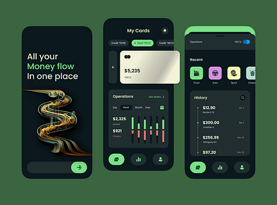 Spenty | Money keeper mobile app app banking cash cash flow design finance mobile mobile app money spending tracker ui user interface
