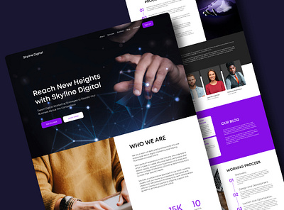 Digital Agency Landing Page design figma framer landing page ui