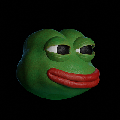 Pepe the frog 3d blender plasticine render