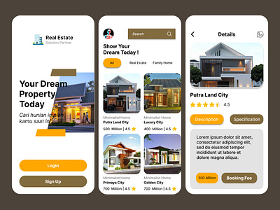 Property Real Estate App branding graphic design ui
