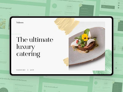 Restaurant investor pitch catering food graphic design horeca investment investor keynote luxury pitch deck pitchdeck powerpoint presentation restaurant slides typography