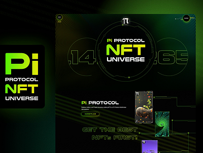 Pi Protocol NFT Universe animation applicaton branding crypto cryptocurrency dashboard design dex graphic design ios logo metaverse nft stake token ui