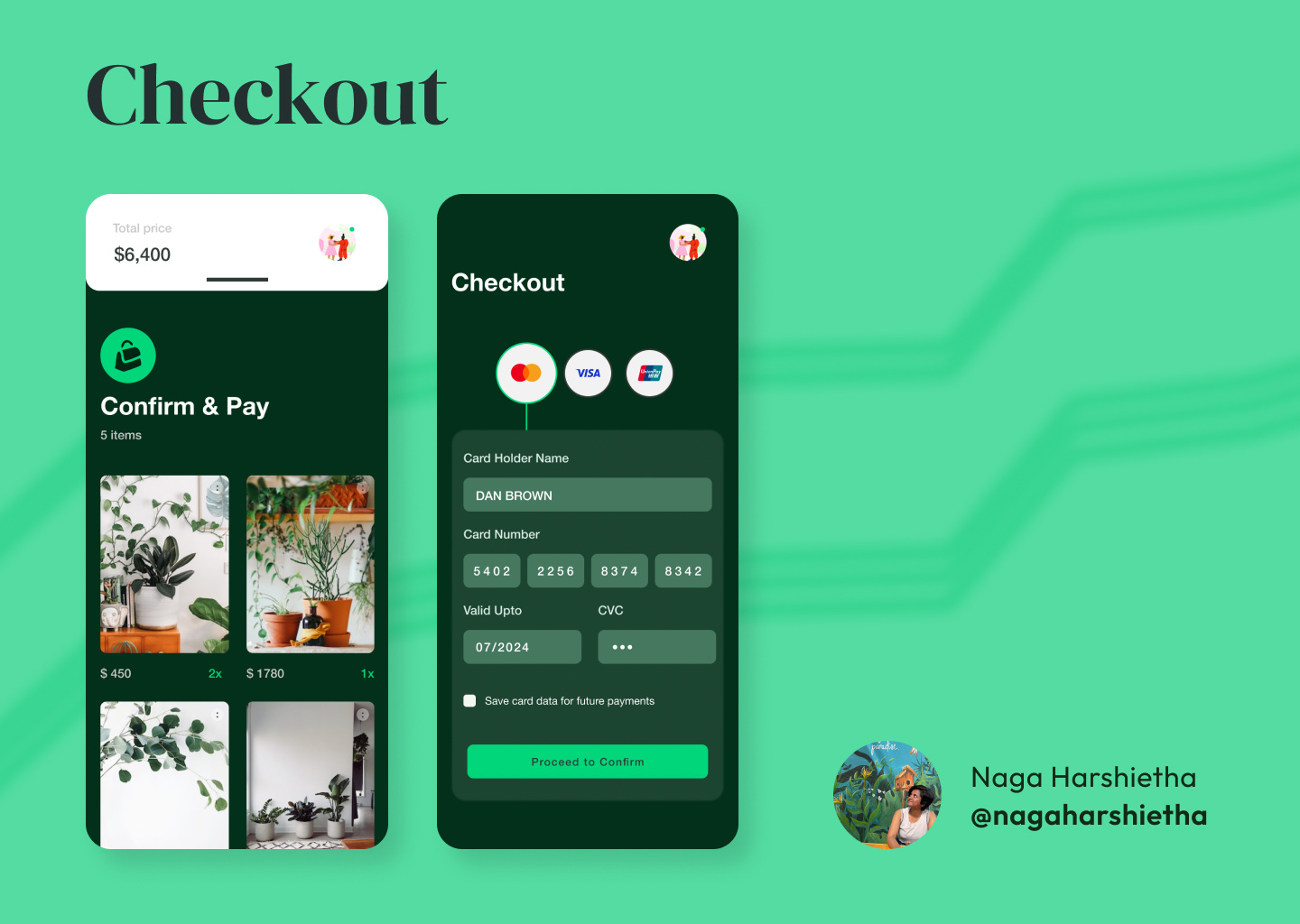 Example of Checkout UI Design