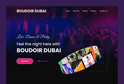 Night Club (Hero Section) design figma graphic design night club ui ui design uiux user interface design user interface designing