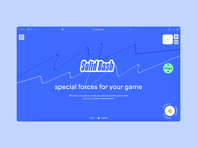 Solid Bash | Full overview animation gamedev games interaction navigation ui uiux web
