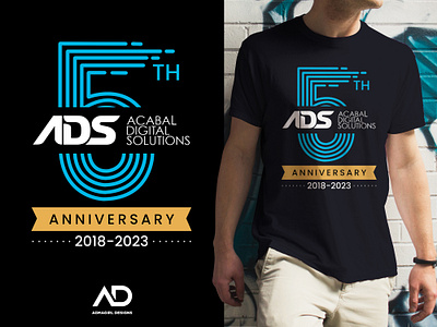ADS Anniversary Tee Shirt branding design design art graphic design illustration logo photoshop portfolio shirt vector