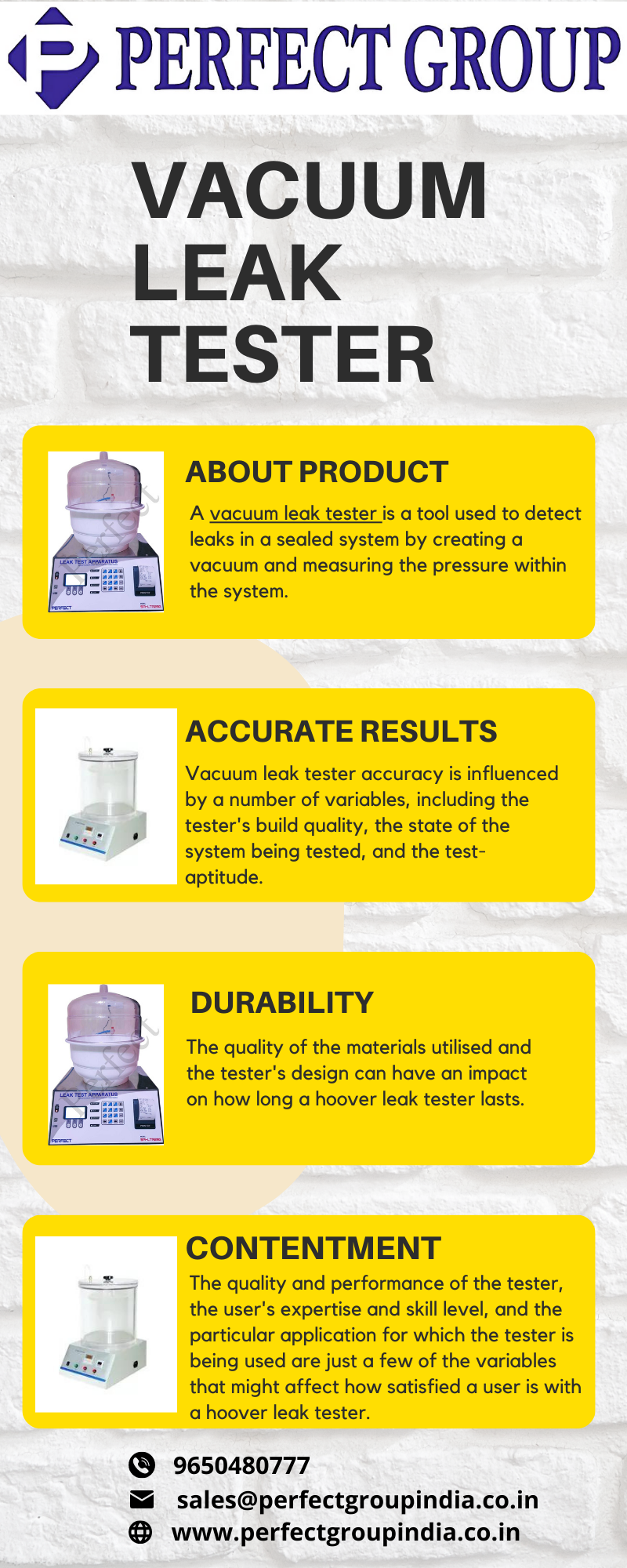 Vacuum leak tester Perfect Group India by itnseo62 on Dribbble