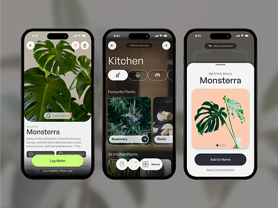 Plantcare App Concept app appdesign branding design ios iphone mobile design ui uiux web webdesign website