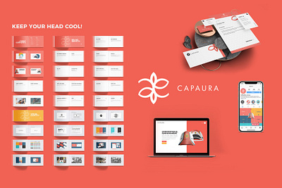 Total Branding for Capaura 3d branding design graphic design illustration logo typography ui ux vector