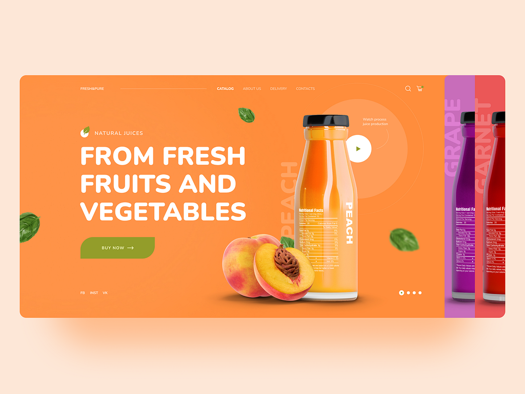 Natural juice by Viktor Murikov on Dribbble