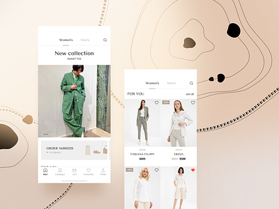 Fashion store mobile app | Concept app design e com e commerce fashion interface mobile app retail shop ui ux