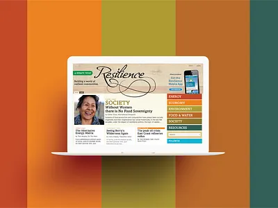 Resilience branding graphic design logo ui ux website