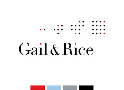 Gail & Rice branding graphic design logo typography