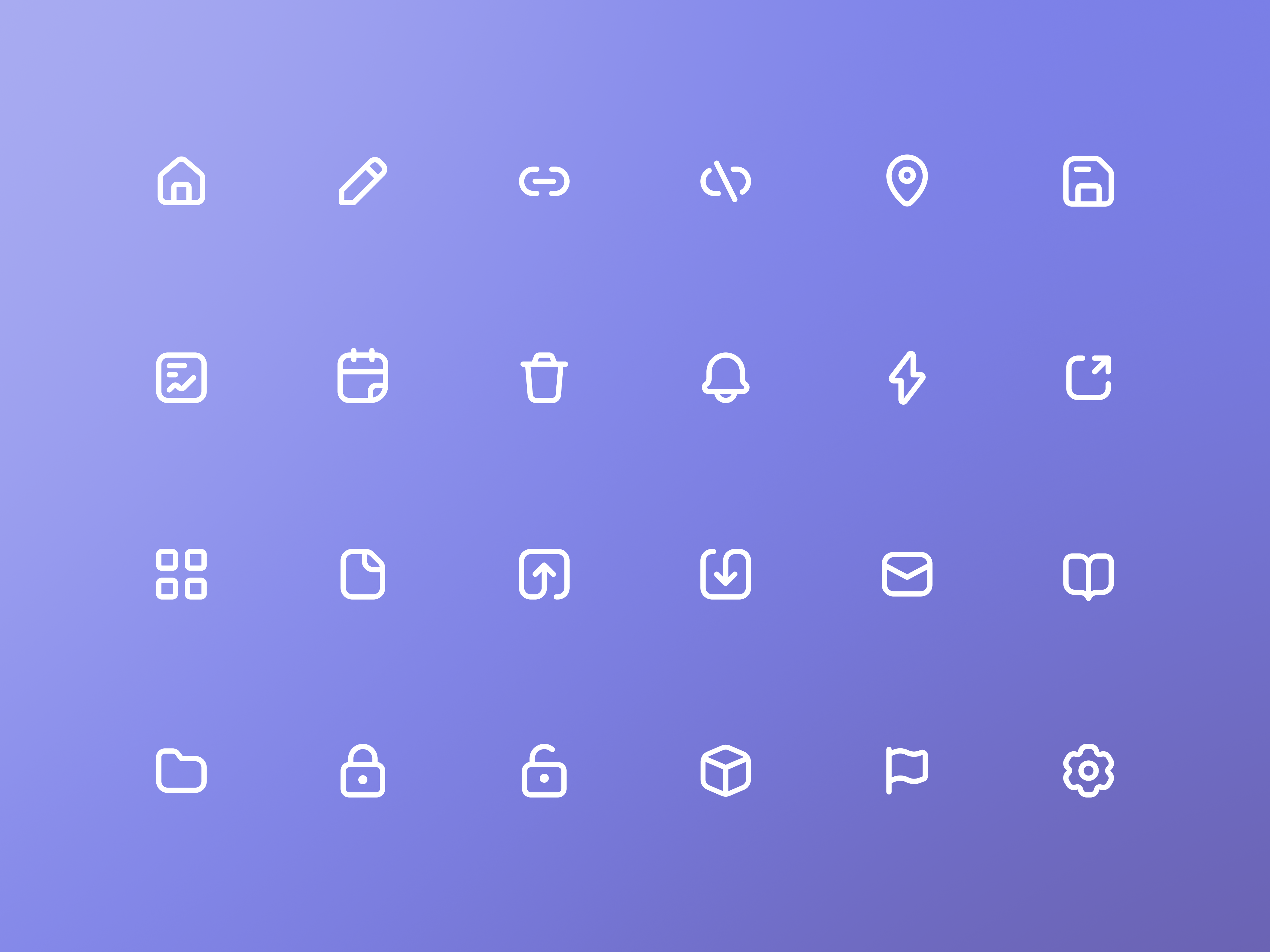 Videoly — Product icons — Pt. 1 app brand clean design design system digital figma flat icon illustration interface minimal product product design ui ux vector web web design website