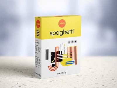 Pasta Packaging Design: Spaghetti abstract branding design design studio digital art digital illustration food food branding geometric graphic design identity design illustration illustrator logo marketing packaging packaging design pasta retail spaghetti