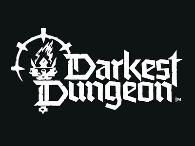 Darkest Dungeon Logotype dark game gothic logo type typedesign