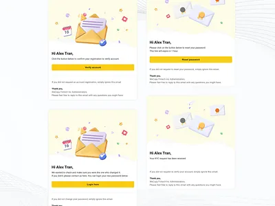 Email template design forex tradding ui ux vector