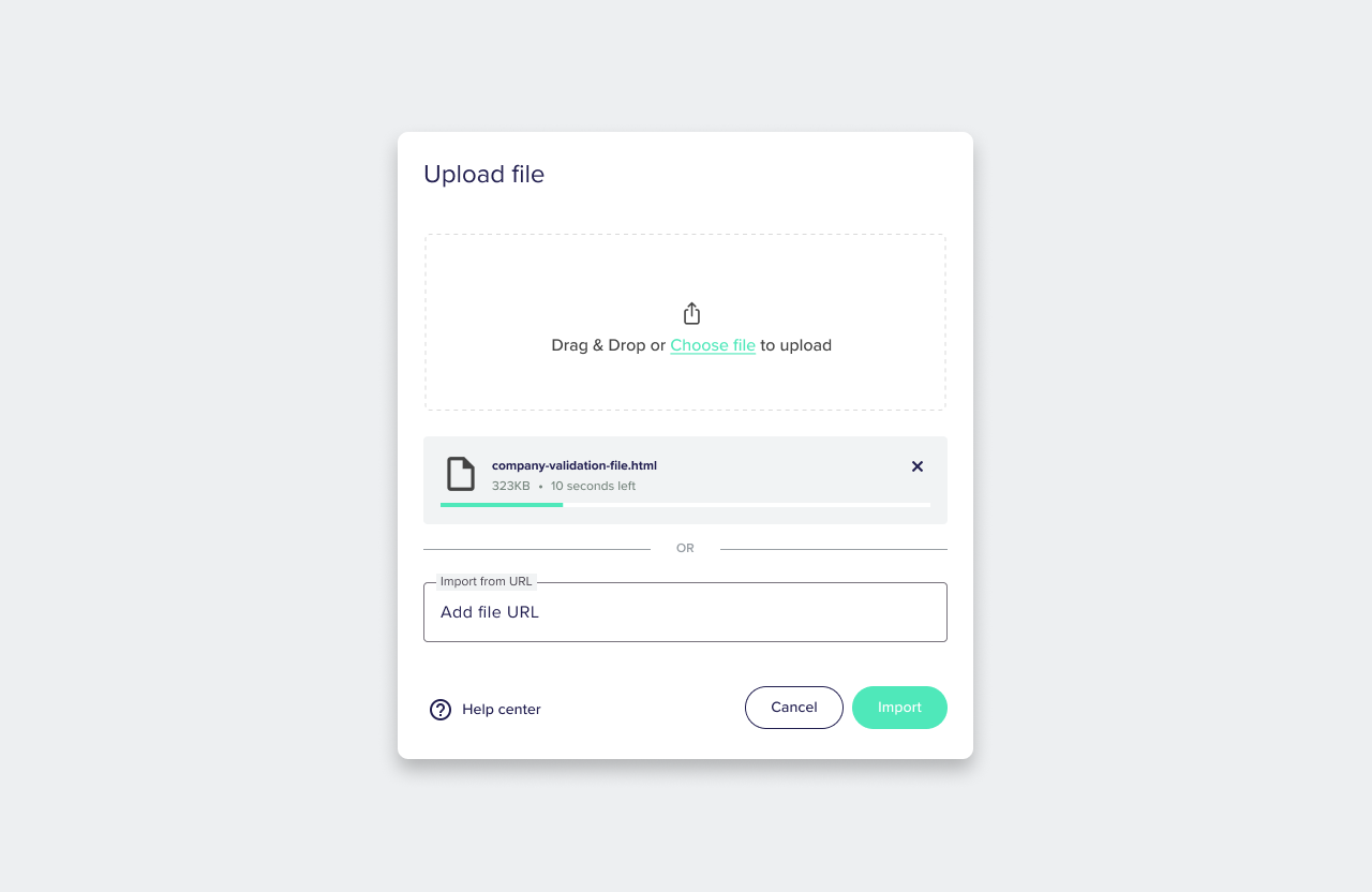 File upload by Rafael Martins on Dribbble