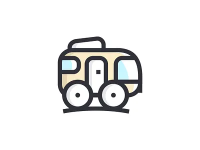 Camper line art icon branding design graphic design icon iconart illustration lineart logo ui vector vectorworks
