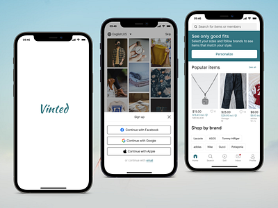 Vinted App (REDESIGN) appdesigns design figma mobile app ui uiux