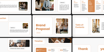 Brand Proposal Template brand brand proposal branding clean design figma free minimal presentation presentation design proposal studio kuji
