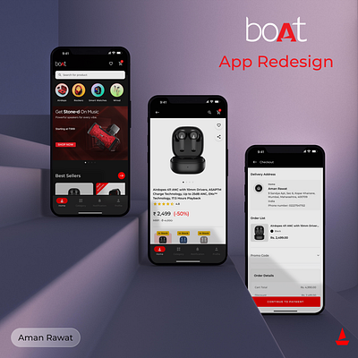 Boat Lifestyle App Redesign app boat branding dailyui design graphic design illustration logo redesign typography ui design ux ux design
