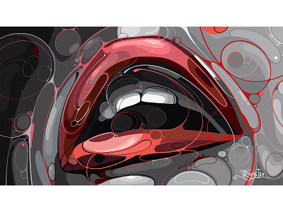 Lip colorful curve design graphic design illustration lips red sexy art unique vector vectorart