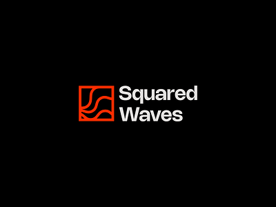 Squared Waves Logo branding graphic design logo