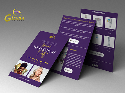 Email Template Design For Skincare Clinic branding clickfunnel landing page design elementor landing page email design email template design graphic design landing page design newsletter design ui