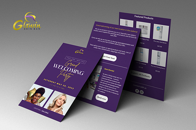 Email Template Design For Skincare Clinic branding clickfunnel landing page design elementor landing page email design email template design graphic design landing page design newsletter design ui