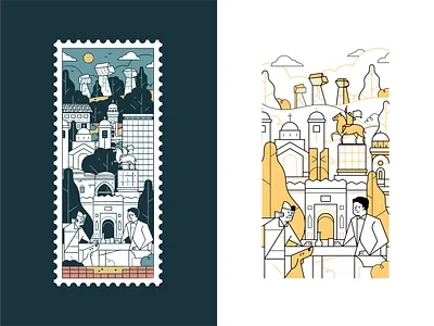 Nis city poster architecture branding building city design dog graphic design illustration landmark landscape nature nis outdoor outline park peoples serbia travel tree vector