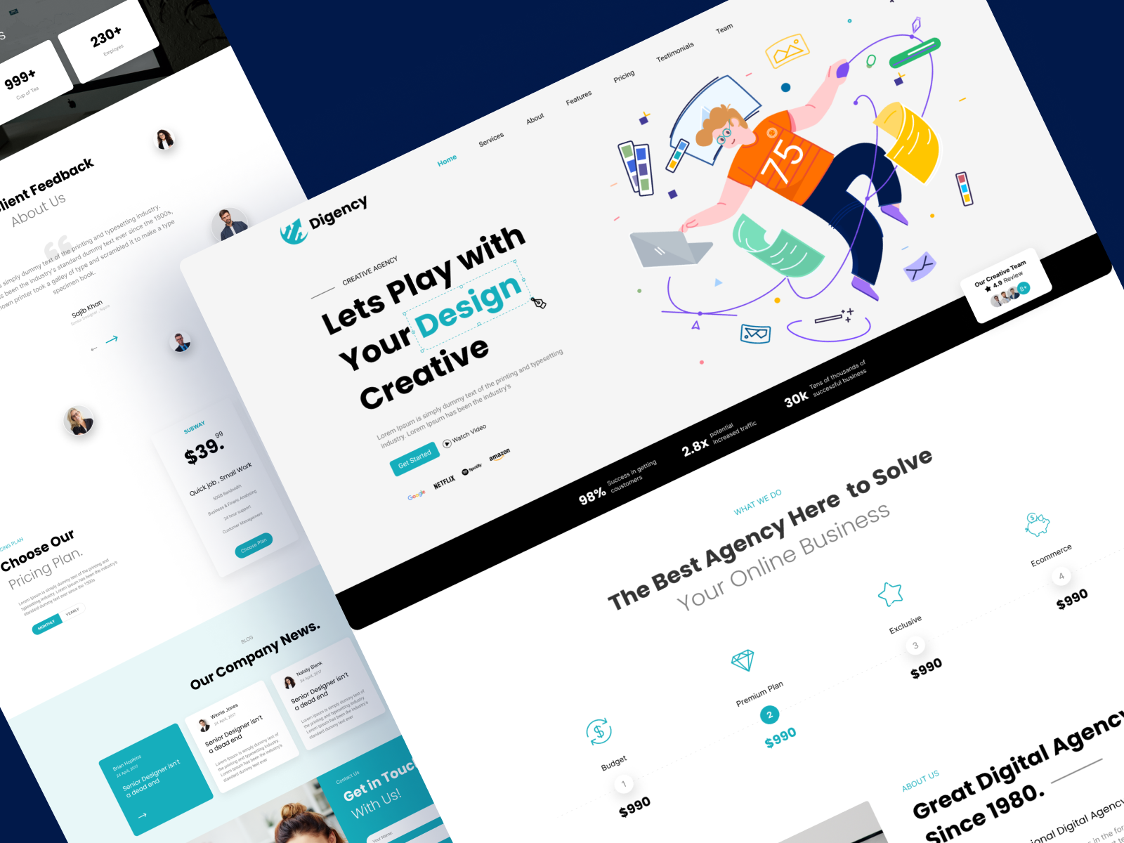 Example of Modern & Website UI/UX Design In Figma