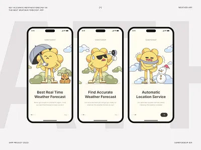 Sunnysideup - Weather App app apps design graphic graphic design illustration interface mobile ui uiux ux weather
