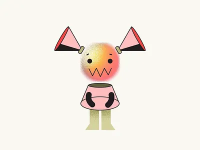 Monster girl character animated illustration motion graphic