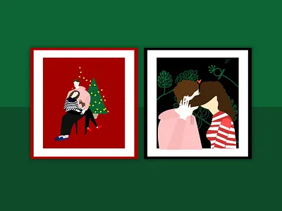 Minimalistic Postcards art graphicdesign illustration postcard