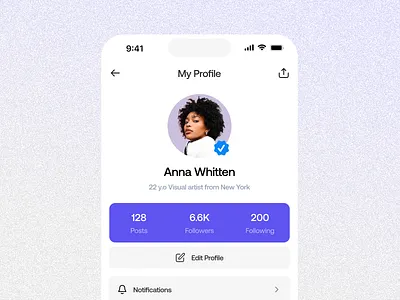 User Profile - #6 Design Challenge 006 concept dailyui design minimal design minimal ui minimalism profile page ui ui challenge uidesign uidesigner uiux user profile userinterface
