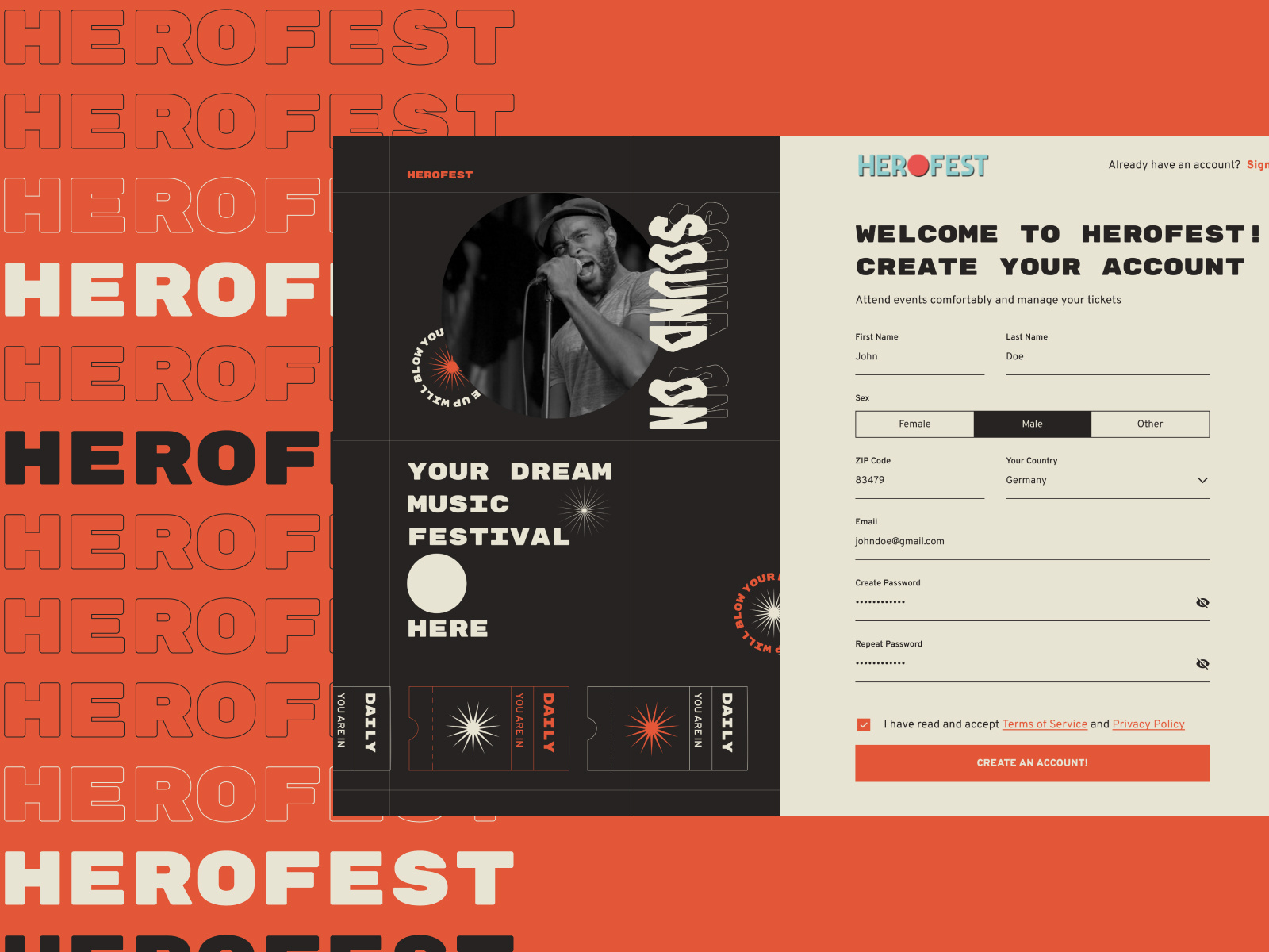 Example of UI/UX Website Design 
